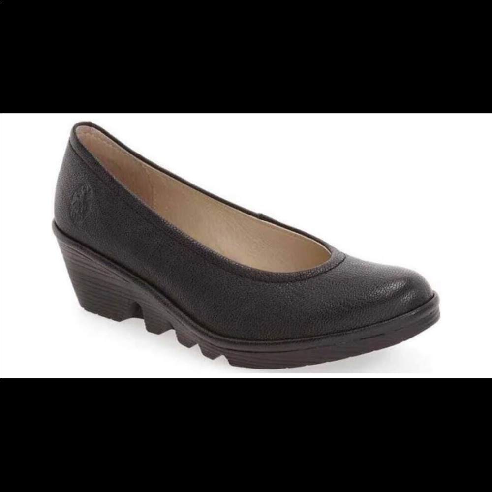 Fly London mid wedge office ballerina pump shoes